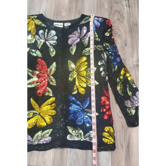 Vintage Swee Lo Beaded Sequin Cocktail Jacket. Size Small - Picture 5 of 8